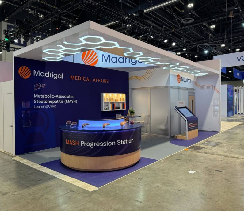 Website Madrigal medical affairs booth